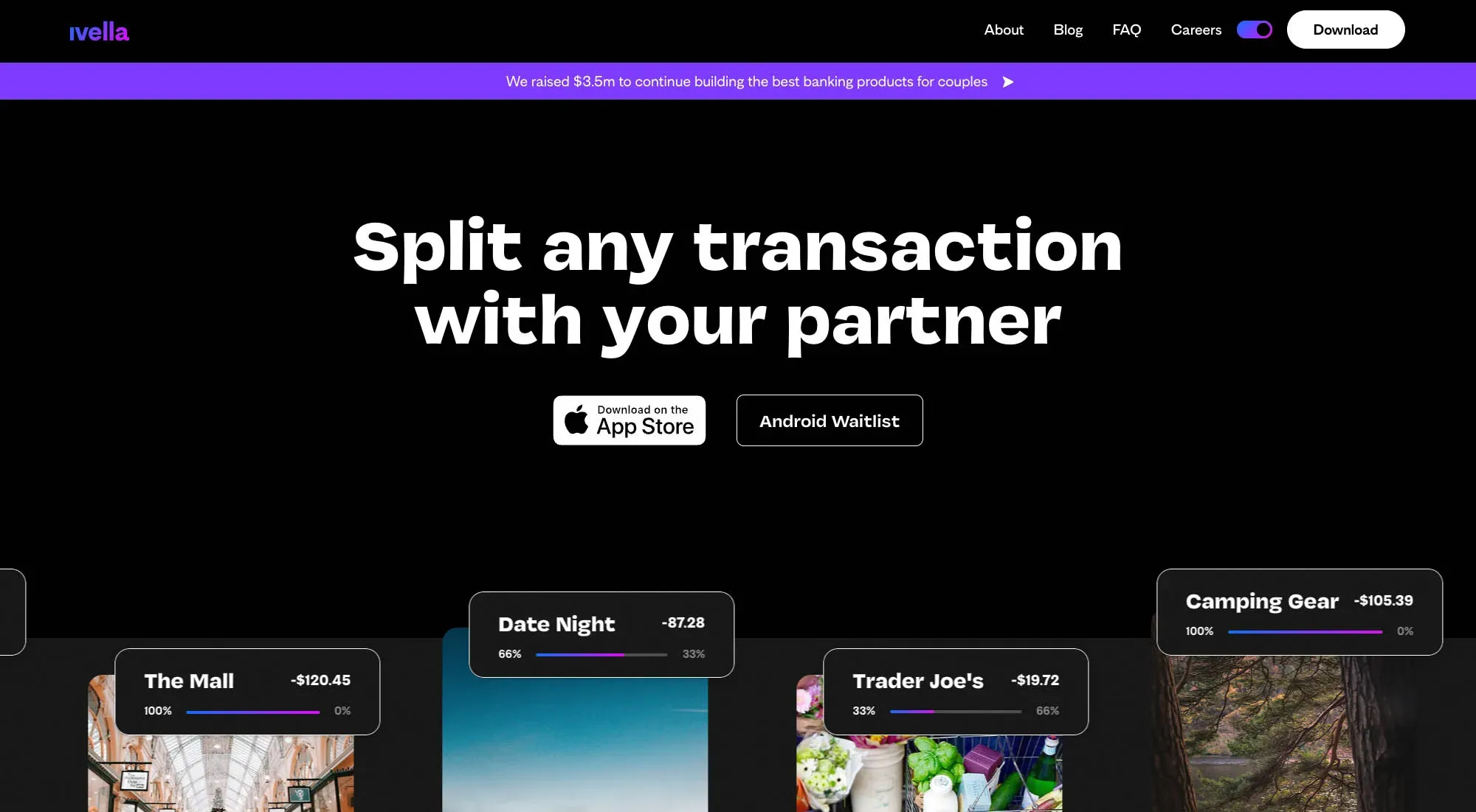 The Ivella homepage