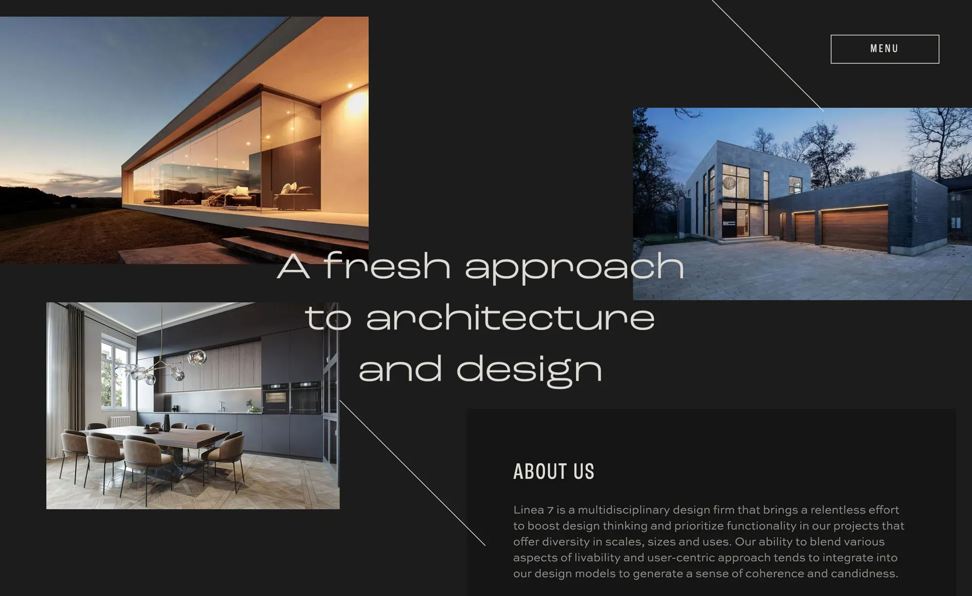 The about section of the Linea 7 website