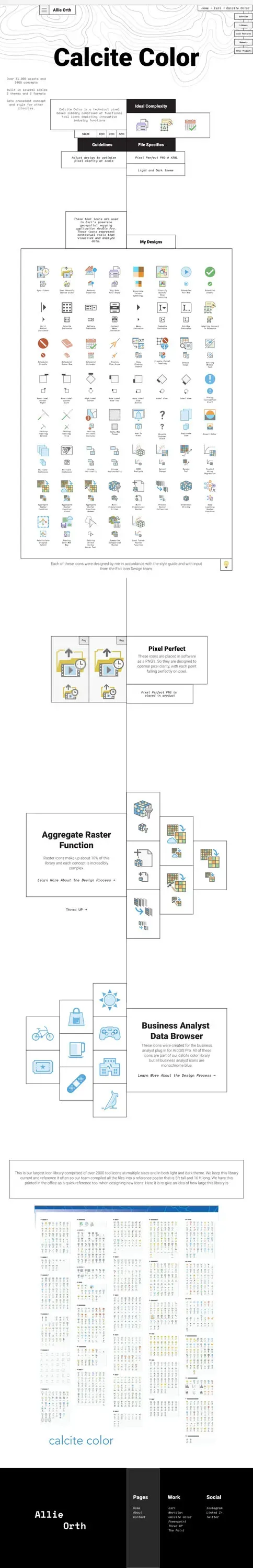 The Calcite color project page